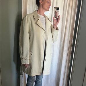 Vintage Men’s Lined Cream Coat